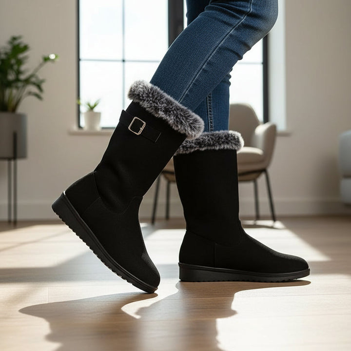 Women’s Tall Winter Boots for Snowfall-Bon Voyage Vintage