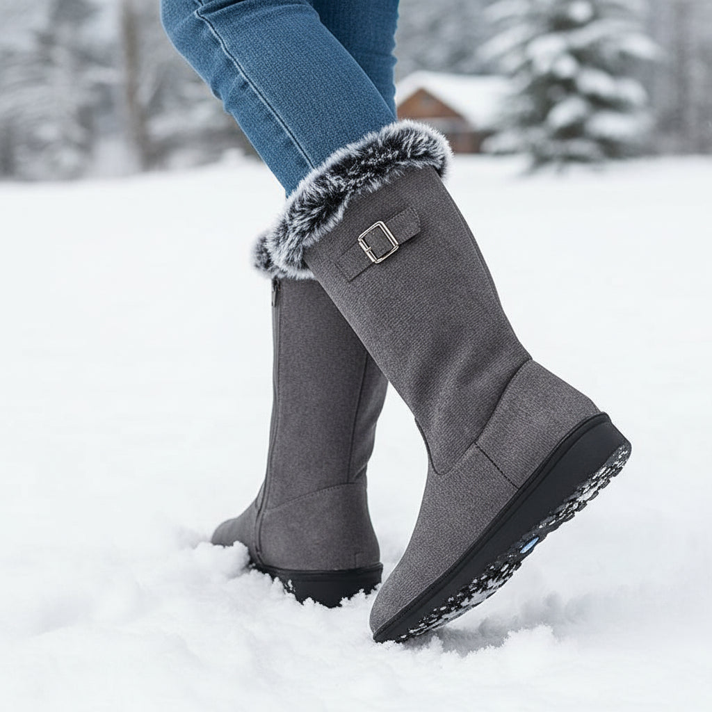 Women’s Tall Winter Boots for Snowfall-Bon Voyage Vintage