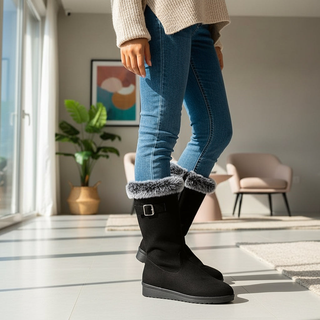 Women’s Tall Winter Boots for Snowfall-Bon Voyage Vintage