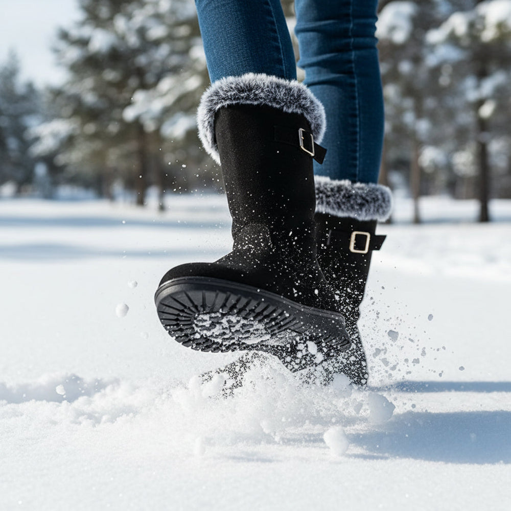 Women’s Tall Winter Boots for Snowfall-Bon Voyage Vintage