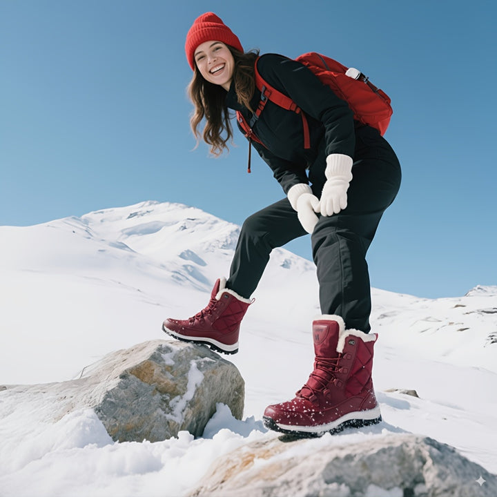 Women’s Thermal Winter Boots Lightweight Mid-Calf Boots-Bon Voyage Vintage