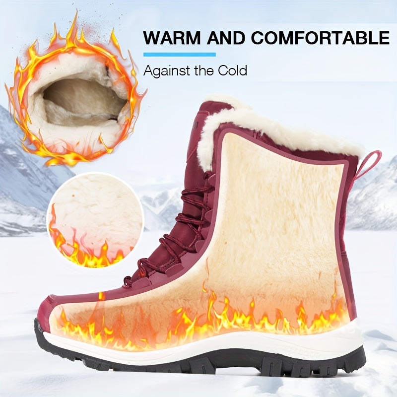 Women’s Thermal Winter Boots Lightweight Mid-Calf Boots-Bon Voyage Vintage