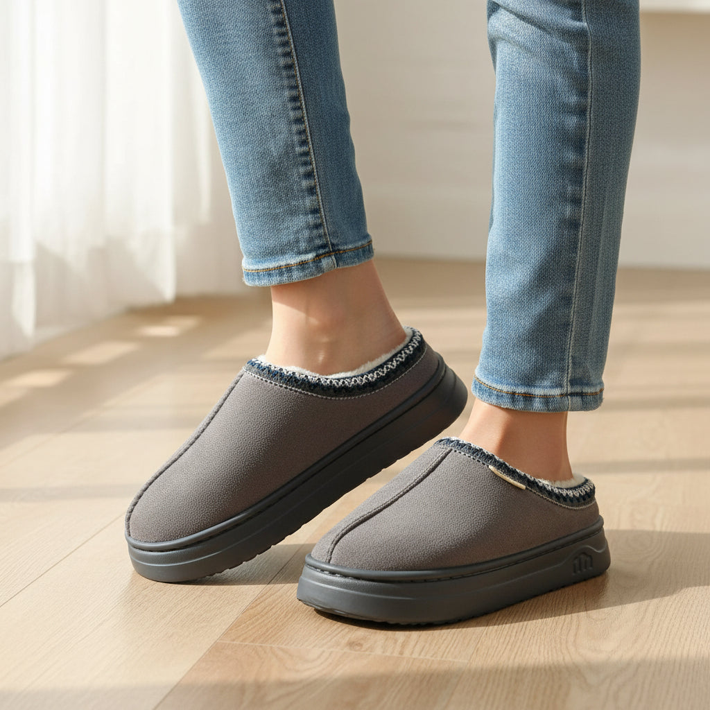 Women’s Winter Indoor & Outdoor Slippers-Bon Voyage Vintage