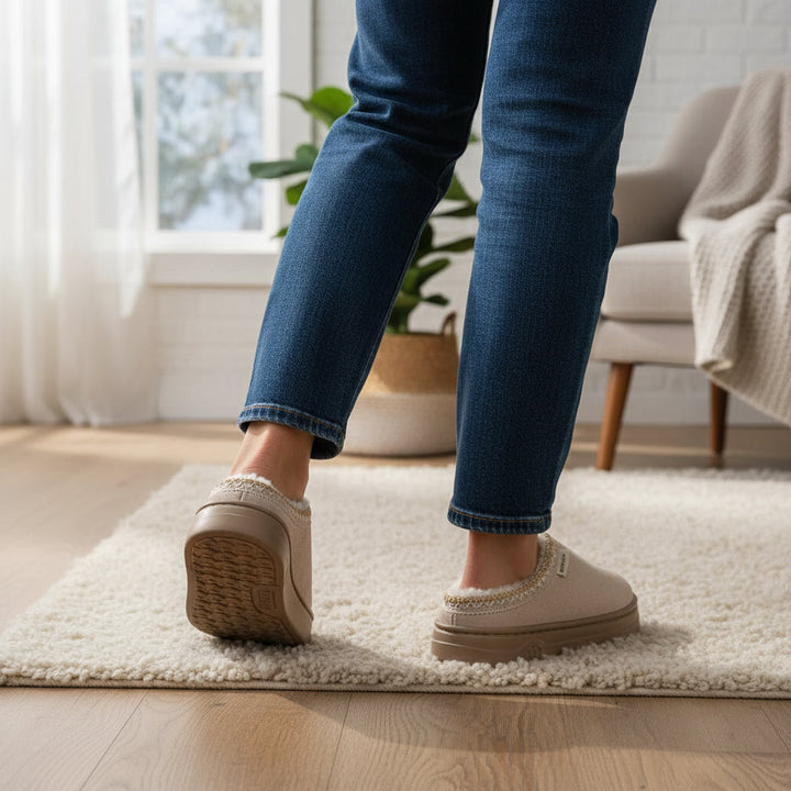 Women’s Winter Indoor & Outdoor Slippers-Bon Voyage Vintage
