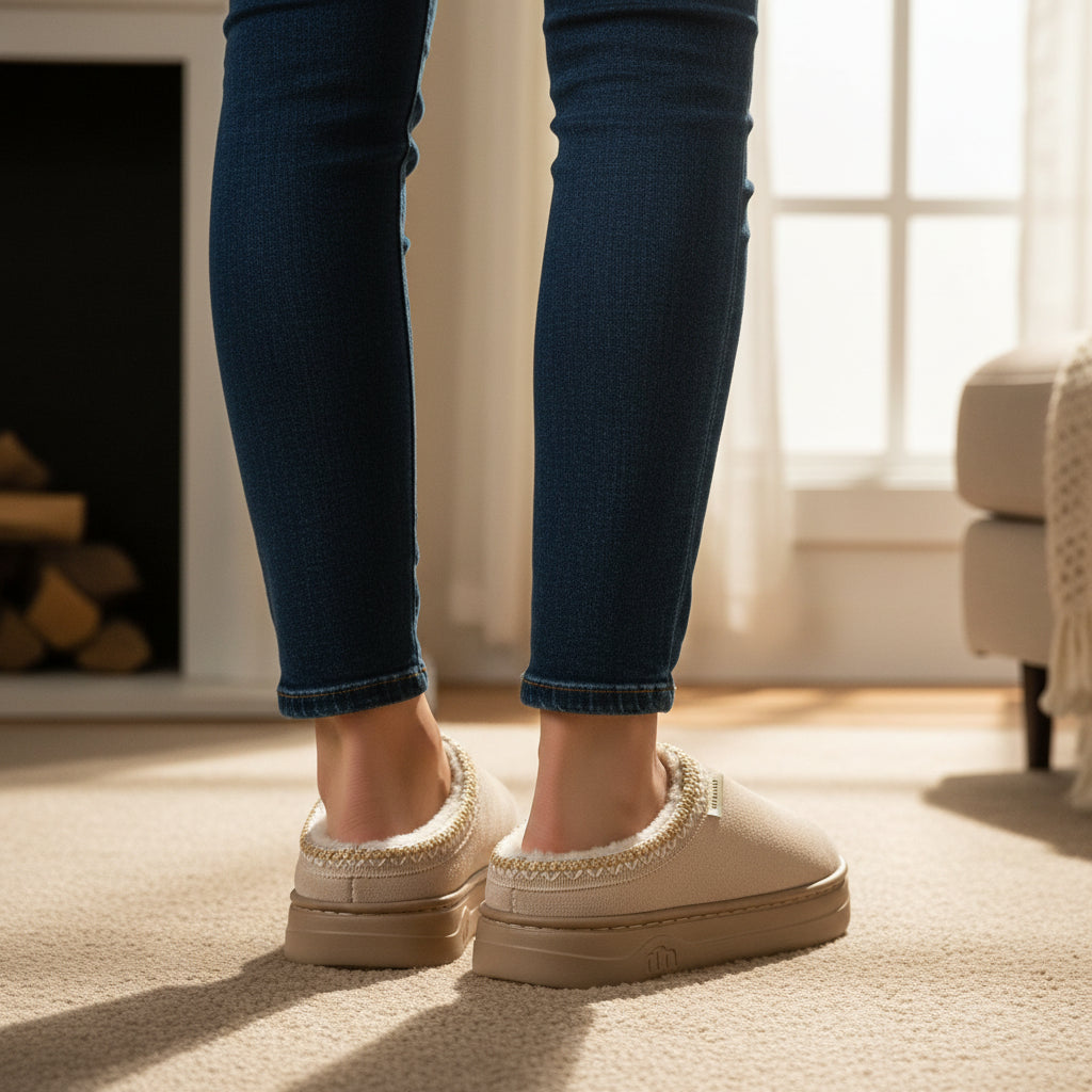 Women’s Winter Indoor & Outdoor Slippers-Bon Voyage Vintage