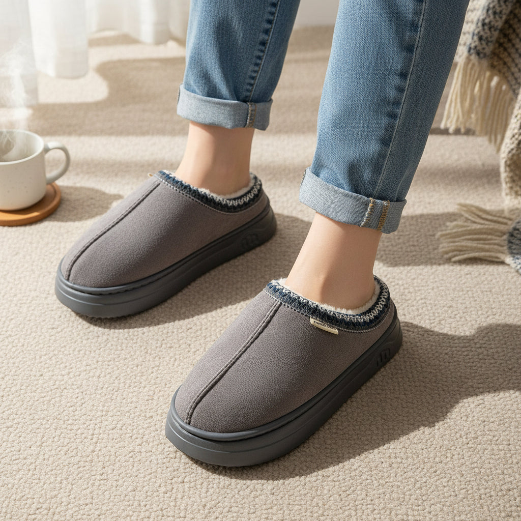 Women’s Winter Indoor & Outdoor Slippers-Bon Voyage Vintage