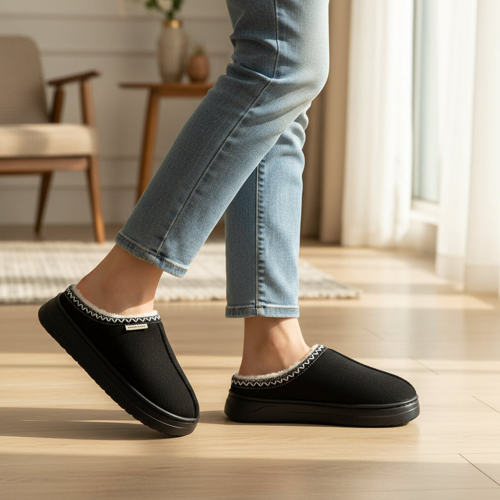 Women’s Winter Indoor & Outdoor Slippers-Bon Voyage Vintage