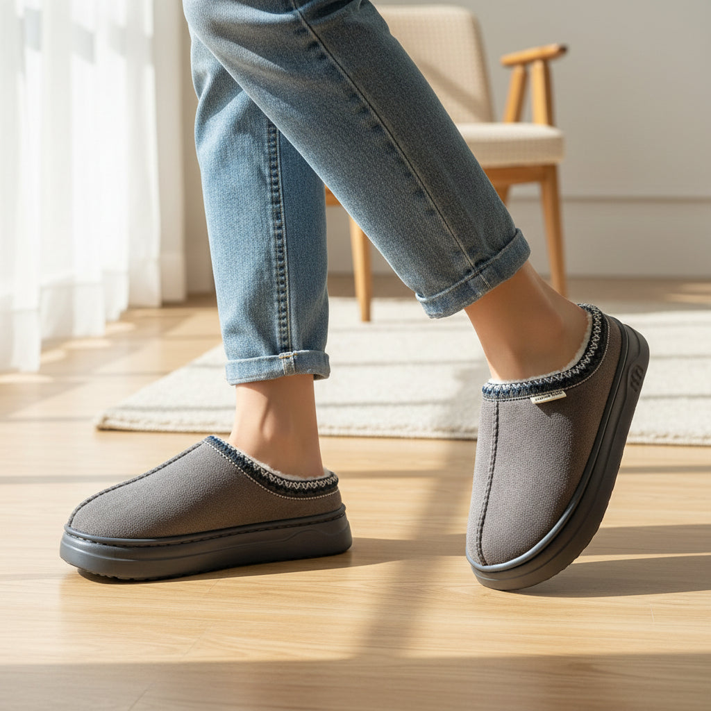 Women’s Winter Indoor & Outdoor Slippers-Bon Voyage Vintage