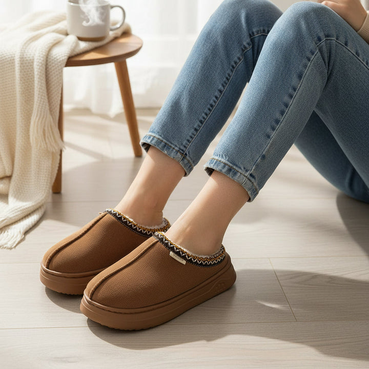 Women’s Winter Indoor & Outdoor Slippers-Bon Voyage Vintage