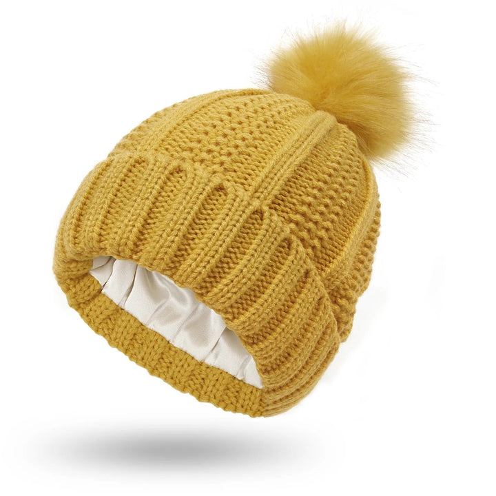Women’s Winter Knitted Pom-Pom Beanie-Bon Voyage Vintage