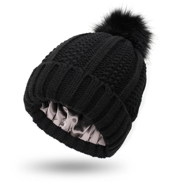 Women’s Winter Knitted Pom-Pom Beanie-Bon Voyage Vintage